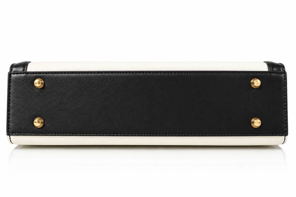 Vegan Office Bag Christine - Black & White