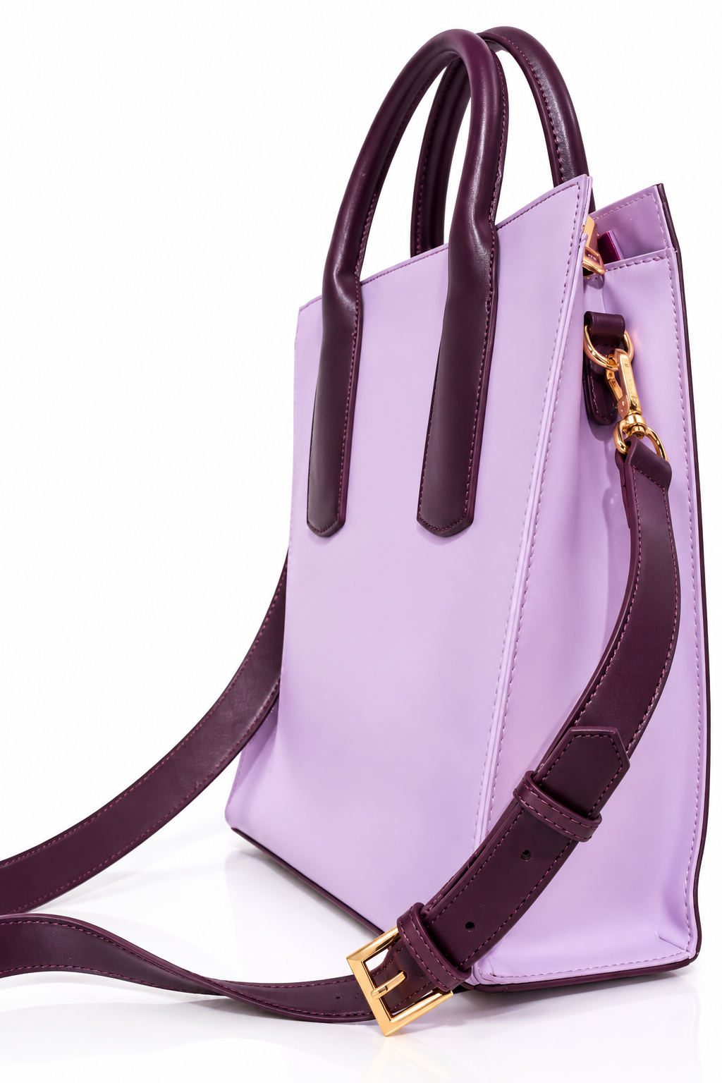 Vegan Office Bag Christine Light Violet & Plum