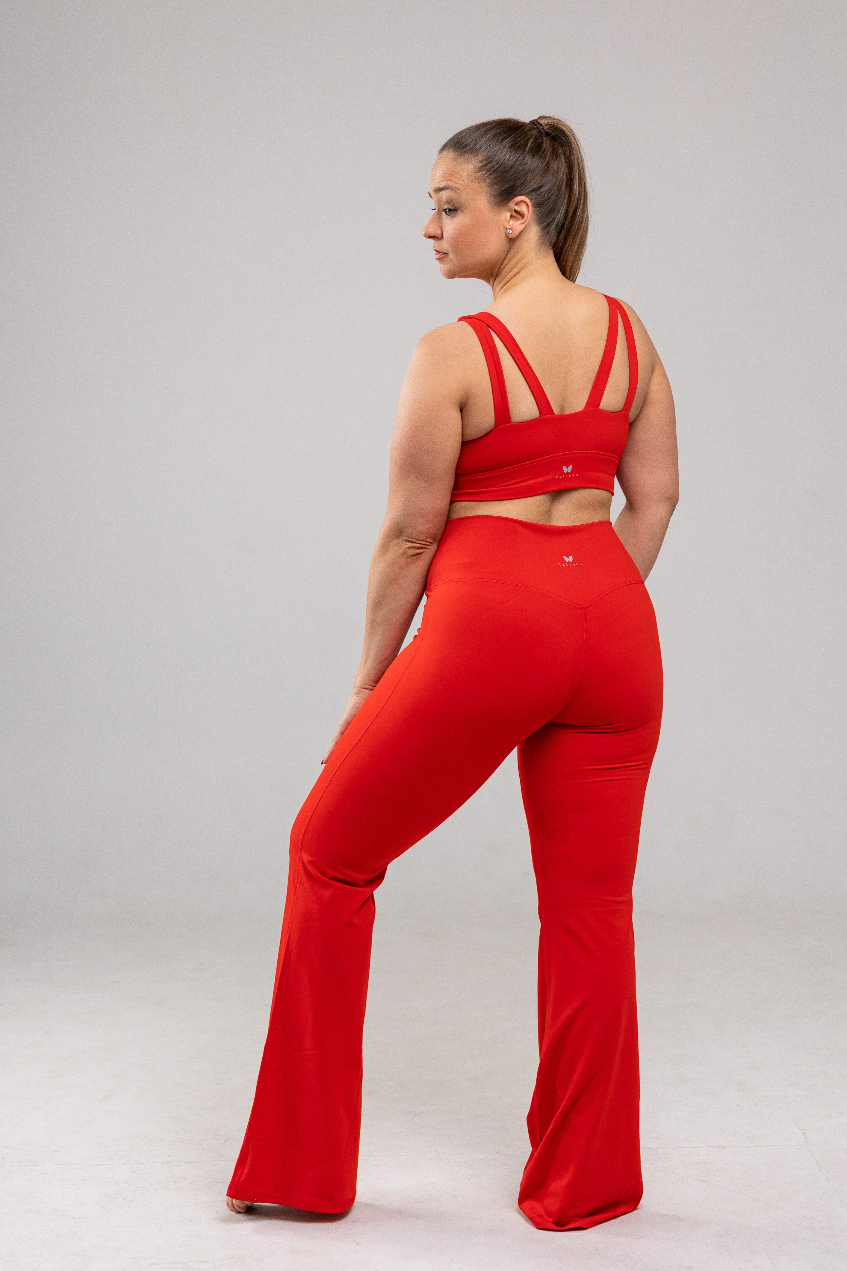 Completo pantaloni yoga svasati Greta Red